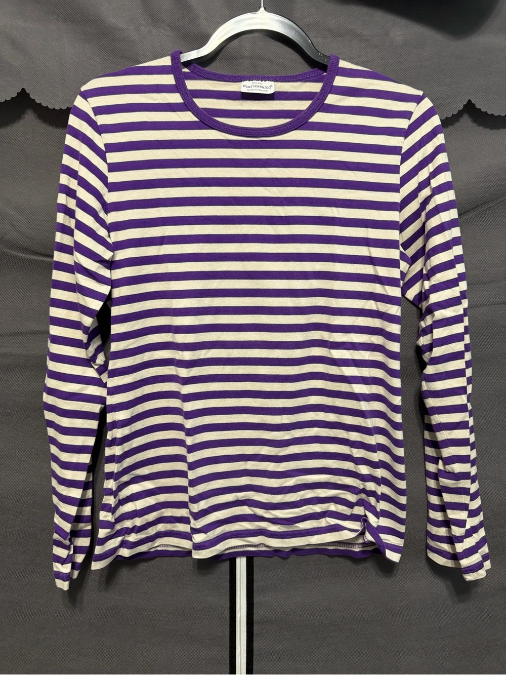 Purple Stripe Marimekko Long-Sleeved T-Shirt